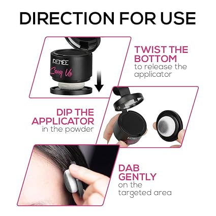RENEE Cover-Up Hair Powder- Brown, Helps Cover Grey Roots & Bald Spots Instantly, Highly Pigmented, Fuller and Denser, Long-Lasting & Matte Finish 4gm