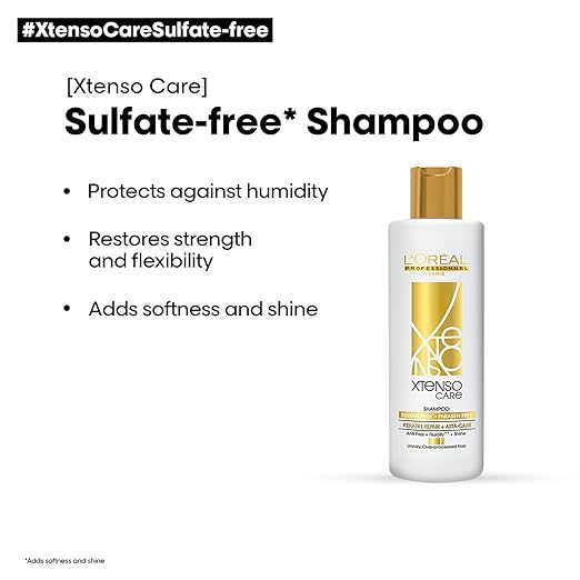 L'OREAL PROFESSIONNEL PARIS Xtenso Care Sulfate-Free* Shampoo 250 Ml, For All Hair Types