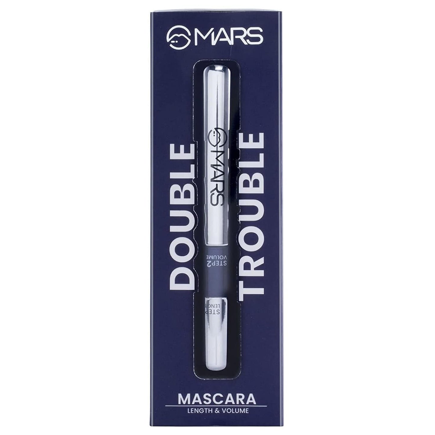 MARS Double Trouble Volumizing and Lengthening Mascara | 2-in-1 Mascara for Women | Long Lasting