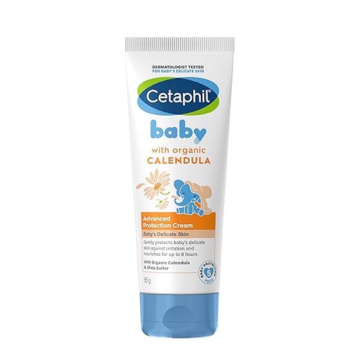 Cetaphil Baby Cream, Face & Body Moisturizing Cream | Advance Protection | Gentle & Soft with Organic Calendula 85gm