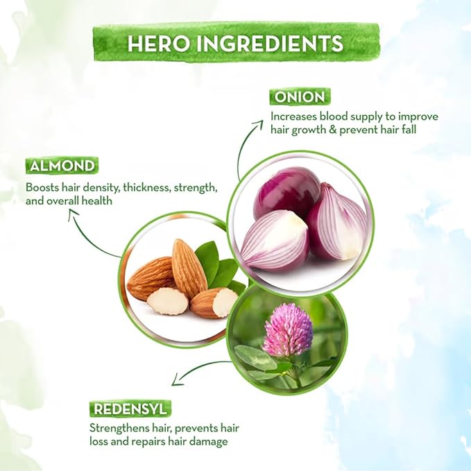 Mamaearth Onion Hair Oil for Hair Growth & Hair Fall Control with Redensyl 50 ml