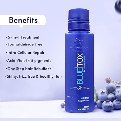 Floractive Professional Blue Tox 5In1 Blueberry Complex Taninoplastia Treatment Cream- 120ml
