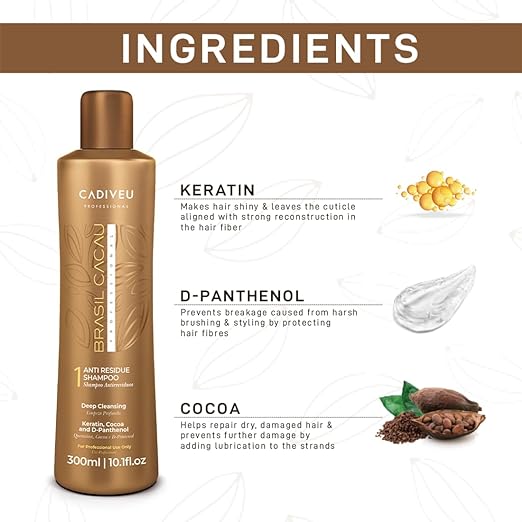 Brasil Cacau Anti Frizz Shampoo 300ml Sulfate Free