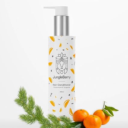 JungleBerry Cedarwood & Tangerine Conditioner with Vitamin C | Detangles & Repairs Damaged Hair | 200ml