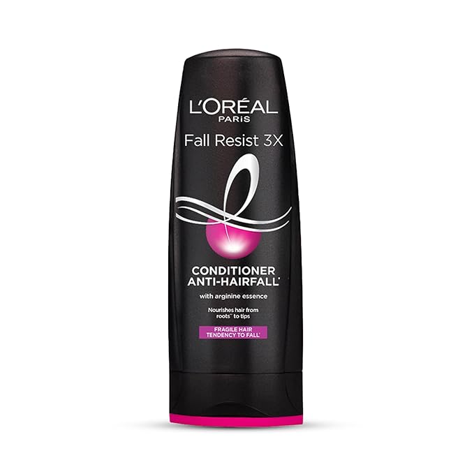 L'Oréal Paris Anti-Hair Fall Conditioner, Reinforcing & Nourishing for Hair Growth, For Thinning & Hair Loss, With Arginine Essence and Salicylic Acid, Fall Resist 3X 180ml