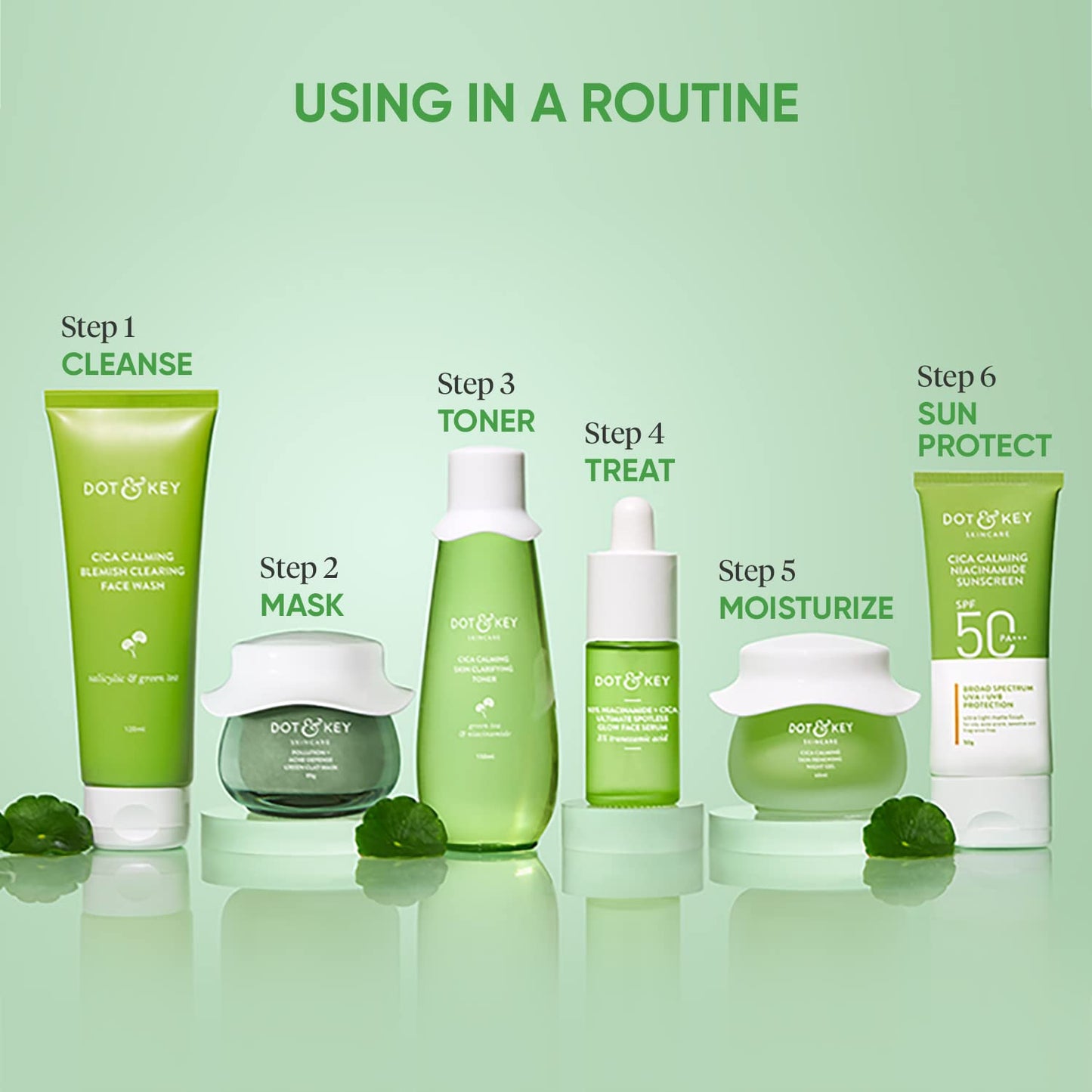 Dot & Key Skin Care Pollution + Acne Defense Green Clay Mask for Face with Salicylic & Matcha Tea, Reduces Active Acne, Soothes Redness, For Dark Spots, Oily, Acne Prone Skin 85gm