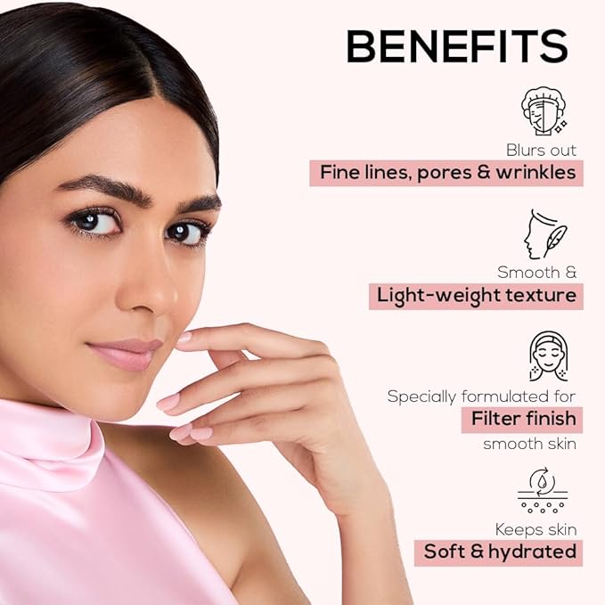 RENEE Bollywood Filter Face Primer 15gm Flawless & Smooth Skin, Blurs Fine Lines, Wrinkles & Pores Instantly,Hydrating, Lightweight & Non-sticky