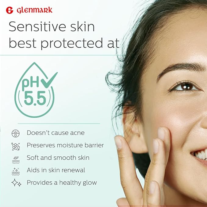 Glenmark Episoft Cleansing Lotion for Sensitive & Dry Skin I Cleanser for face | Gentle Cleanser removes Excess oil I Moisturises and Makes Skin Soft and Glowing I Makeup cleanser I Free of SLS | 125ml