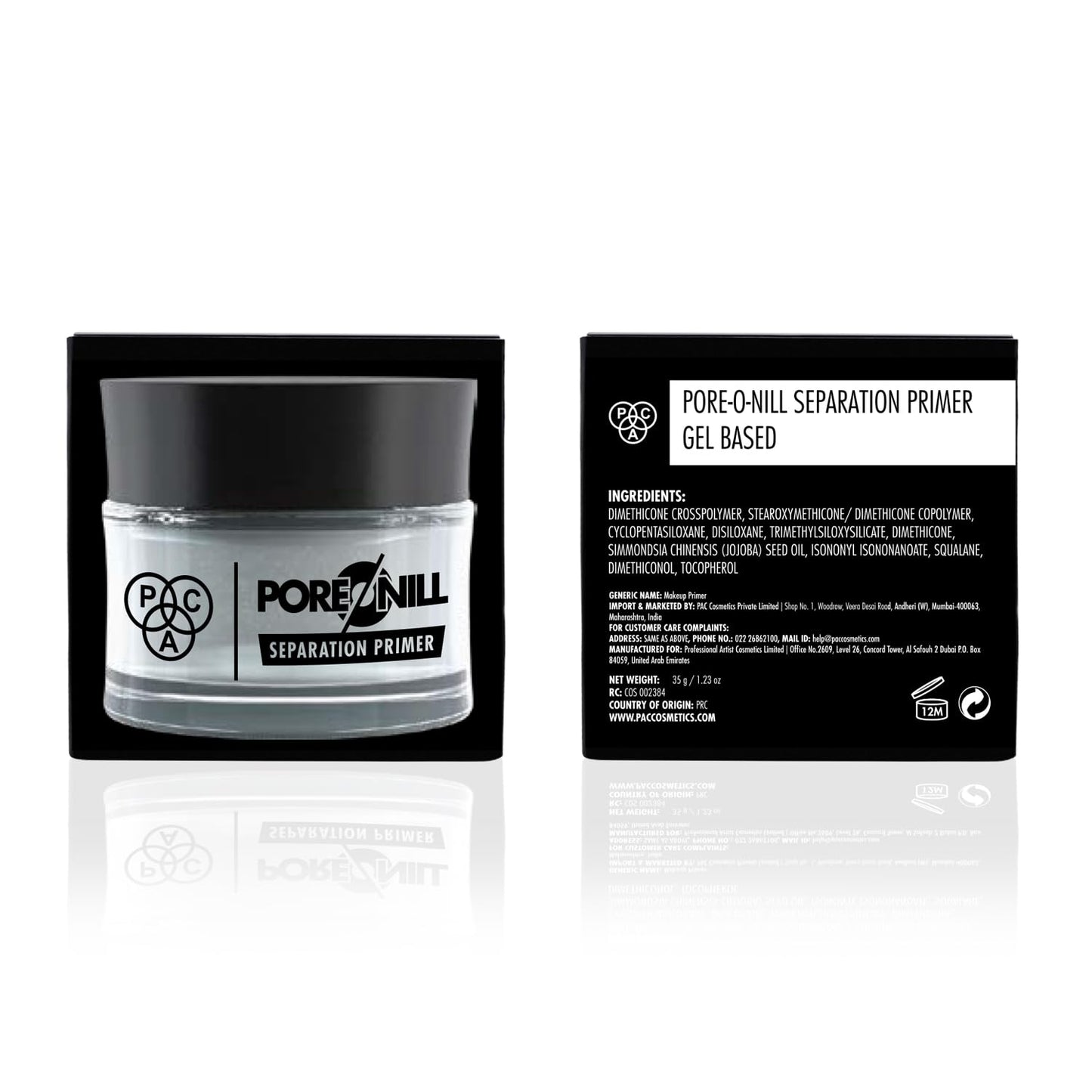 PAC Pore-O-Nill Separation Primer | Advanced Pore Minimising Gel Formula | Lightweight & Hydrating