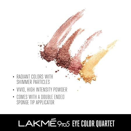 Lakme 9 To 5 Eye Quartet Eyeshadow - Desert Rose (7gm)