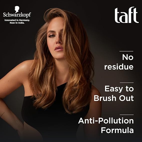 Schwarzkopf Taft Ultimate Hair Lacquer, for Crystal Shine with Liquid Gloss Effect, Hold 5+ with no stickiness