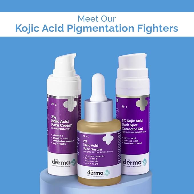 The Derma Co 1% Kojic Acid Face Wash I With Niacinamide & Alpha Arbutin I Reduces Dark Spots & Pigmentation I Cleanses & Brightens Skin I Non-Drying Formula 100ml