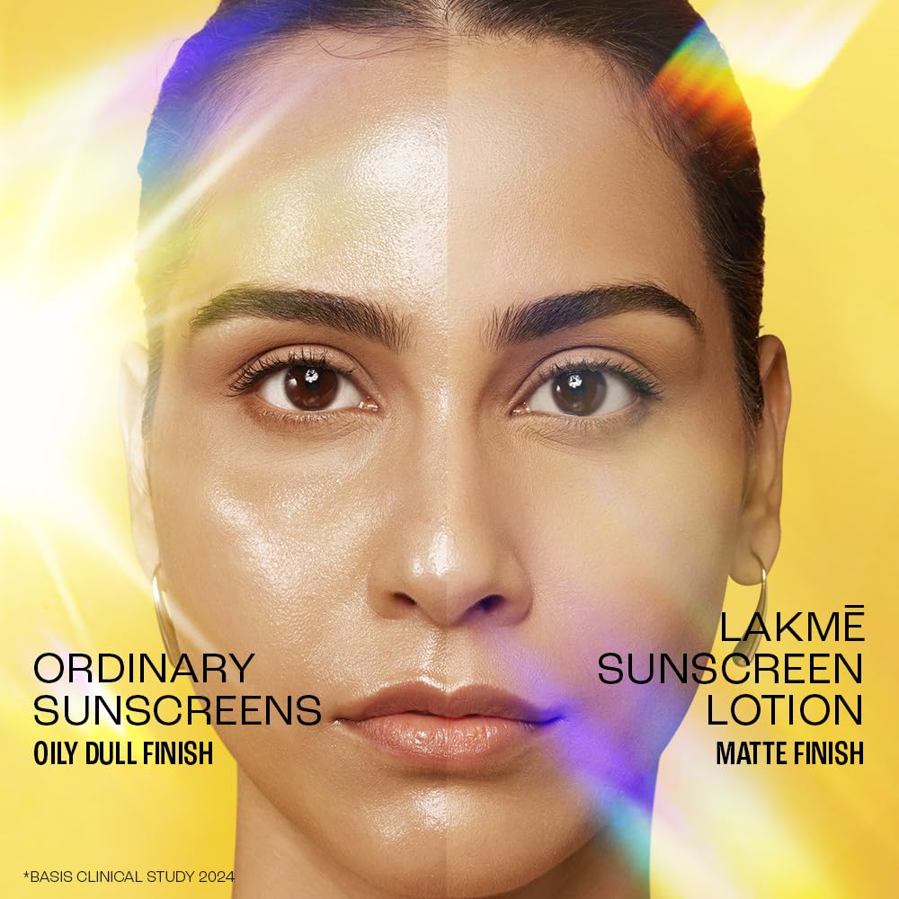 Lakmē Sun Expert SPF 50 PA+++ Ultra Matte Lotion Sunscreen with Niacinamide | Helps reduce pigmentation | Non-sticky | For All Skin Types 100ml
