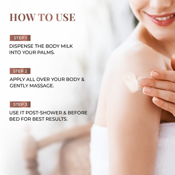 Just Hearbs Body Milk | Coconut & Almond | Deeply Nourishes & Hydrates Skin | 300 ml