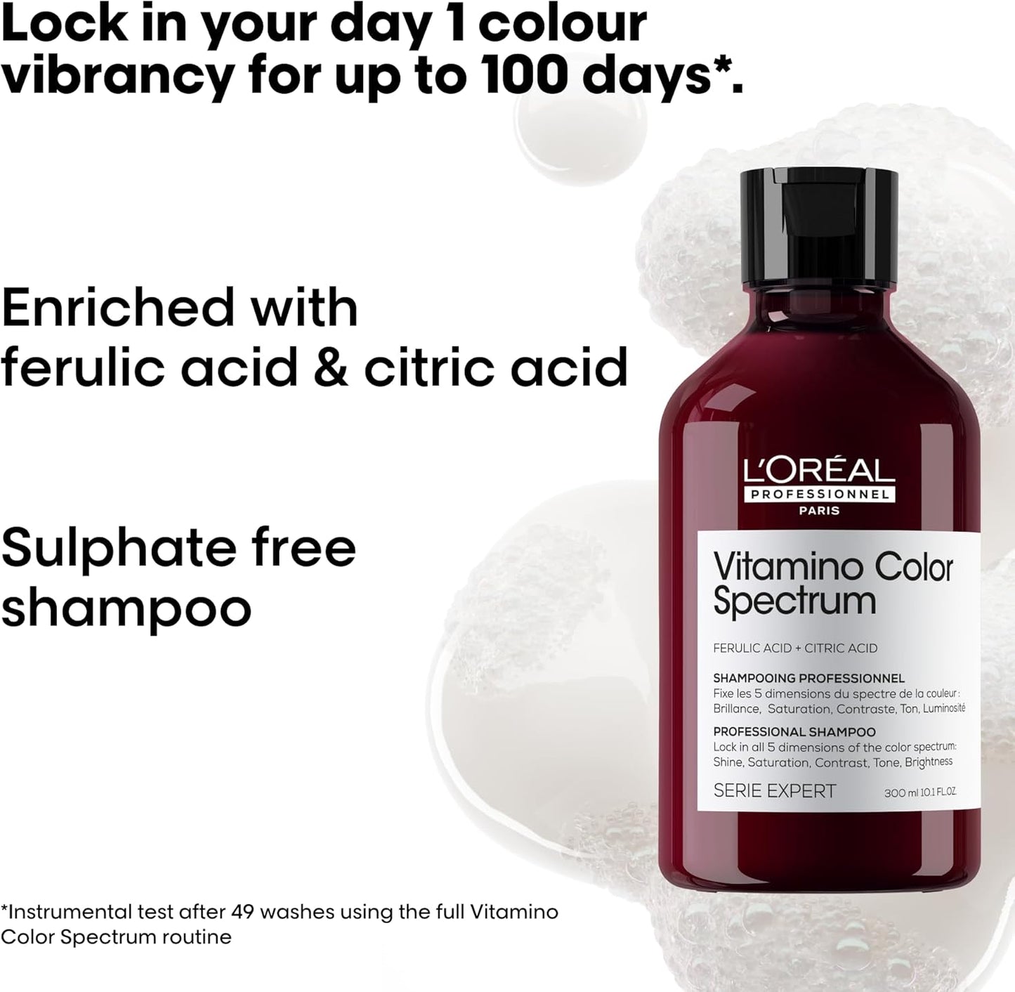 L'Oréal Professionnel Vitamino Color Spectrum Shampoo 300ml and Hair Mask 250ml, For coloured hair, With Ferulic Acid + Citric Acid