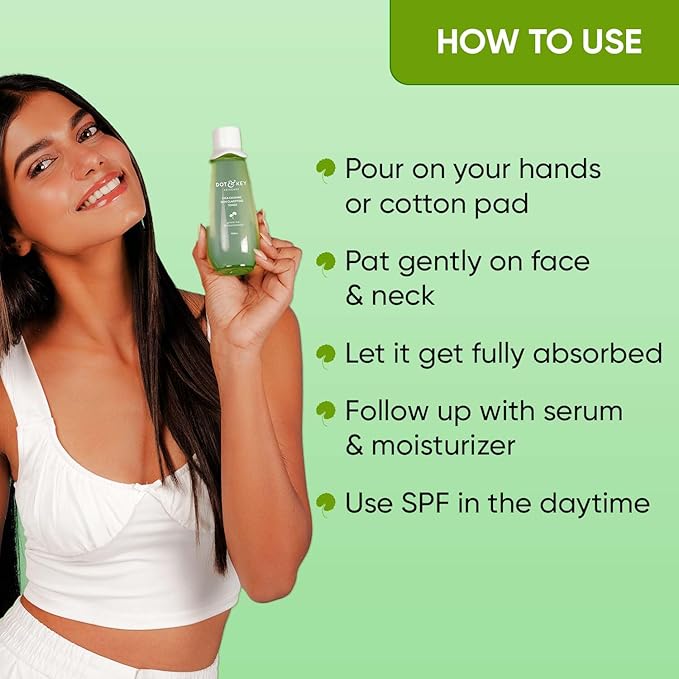 Dot & Key Cica Calming Skin Clarifying Toner with Green Tea & Niacinamide | Toner for Acne Prone Skin | Niacinamide Toner For Acne, Oily & Sensitive Skin 150ml