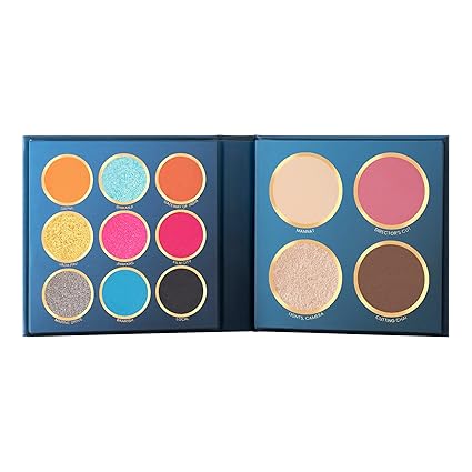 MARS The City Paradise Makeup Kit | Highly Pigmented and Blendable | 9 Eyeshadow Palette with 1 Highlighter, Blusher, Bronzer & Compact Powder-Mumbai
