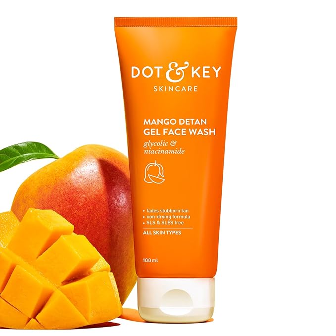 Dot & Key Mango Detan Gel Face Wash 100Ml