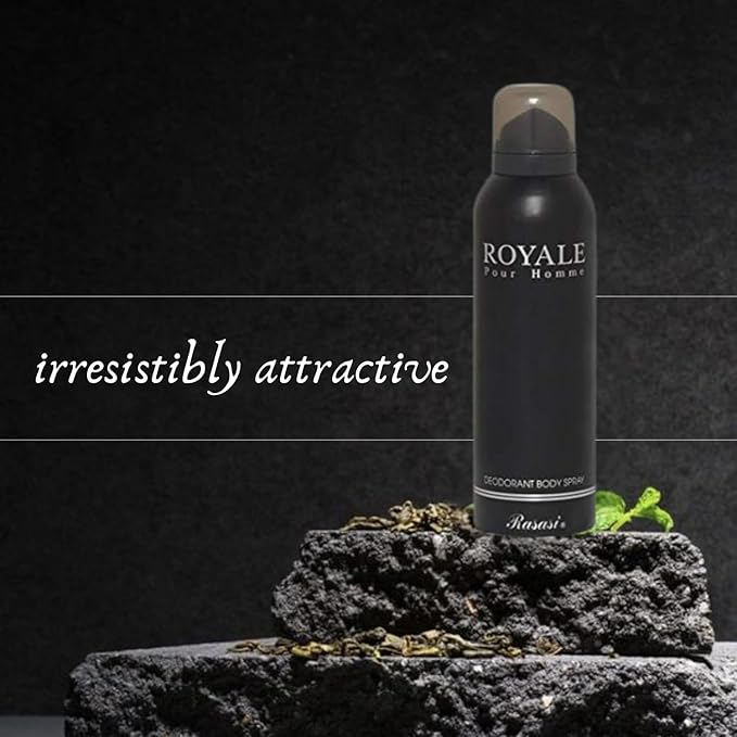 Rasasi Deodorant Spray For Mens 200ml (Royale Black)