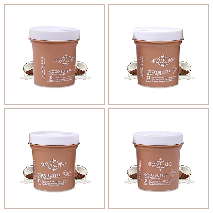Twacha Coco Butter Body Polish With Collagen & Coffee Extract For Tan & Dead Skin Removal Coco Body Butter For Soft & Smooth Skin