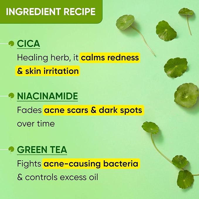 Dot & Key Cica Calming Skin Clarifying Toner with Green Tea & Niacinamide | Toner for Acne Prone Skin | Niacinamide Toner For Acne, Oily & Sensitive Skin 150ml