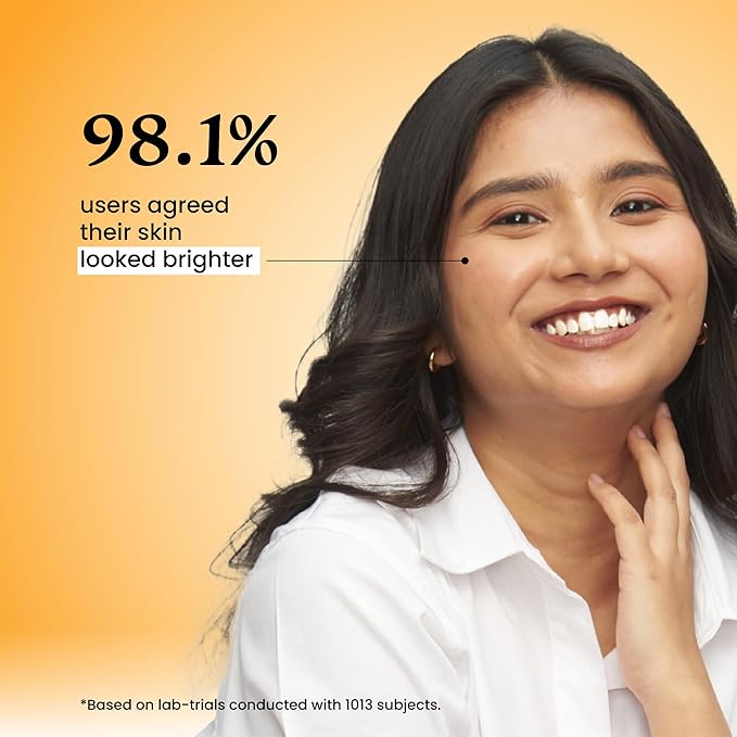 Foxtale SPF 50 Vitamin C & Niacinamide Glow Sunscreen with PA++++ | Lightweight, Fast Absorbing | UVA & UVB Filters | Prevents Tanning, No White Cast | Non-Greasy