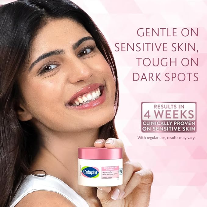 Cetaphil Brightening Night Comfort Cream - 50 g| For Dark Spots, Uneven Skin Tone| Hyaluronic Acid & Niacinamide