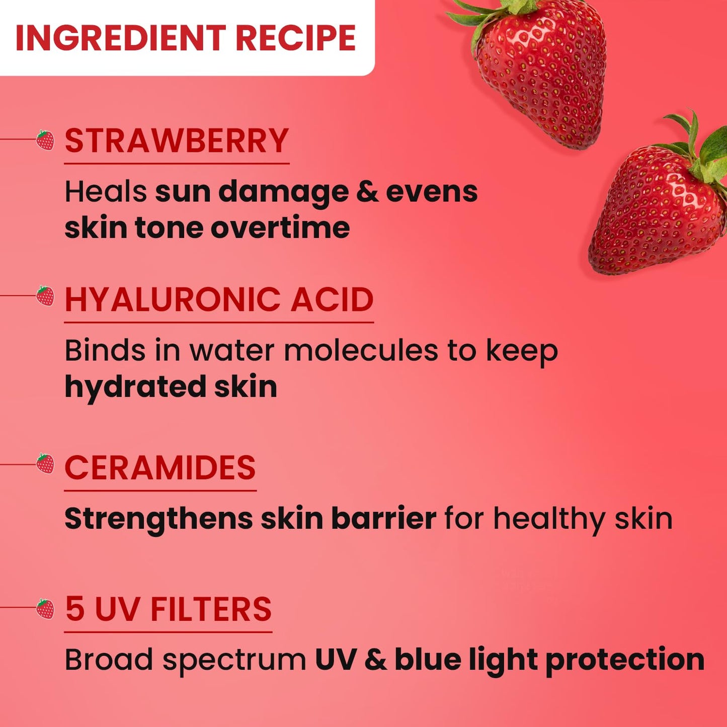Dot & Key Strawberry Dew Spf 50 Sunscreen Stick On-The-Go Spf 50 Pa+++, Broad Spectrum, Uva/Uvb Rays Protection With Hyaluronic & Ceramide Normal Skin
