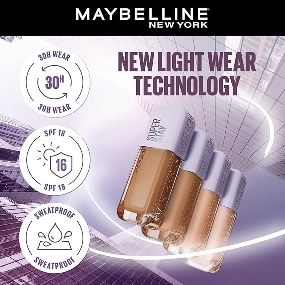 Maybelline New York Super Stay Lumi Matte Liquid Foundation, 30 HR Long Lasting yet Lightweight, 120, 35mlMaybelline New York Super Stay Lumi Matte Liquid Foundation, 30 HR Long Lasting yet Lightweight, 120, 35ml
