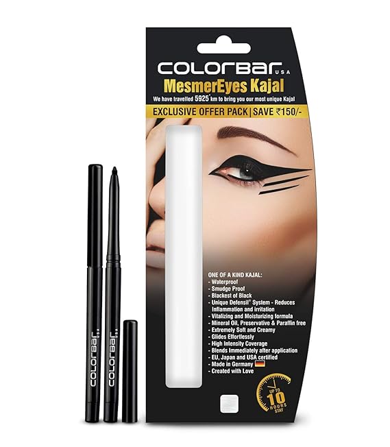 Colorbar MesmerEyes Kajal (Save Rs 150) (Pack Of 2) (0.35g Each)