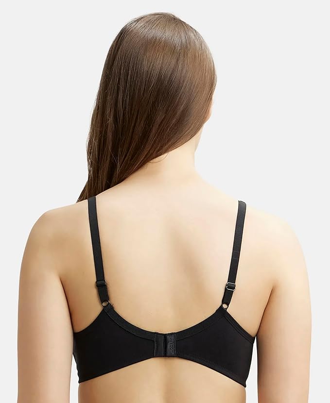Jockey 1722 Women's Wirefree Non Padded Super Combed Cotton Elastane Stretch Medium Coverage 34B