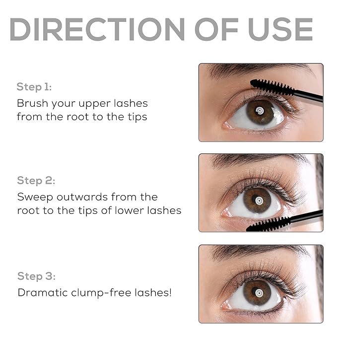 RENEE Volumax Mascara Black 10ml | Quick Dry, Waterproof, Long Lasting Weightless Formula | Volumizes, Lengthens & Conditions the Lashes With Intense Color | 360 - Degree