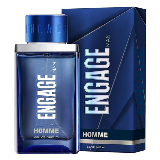 Engage Homme Perfume for Men Long Lasting Smell, Citrus and Fresh Fragrance Scent, for Everyday Use, Gift for Men, Free Tester with pack, 90ml
