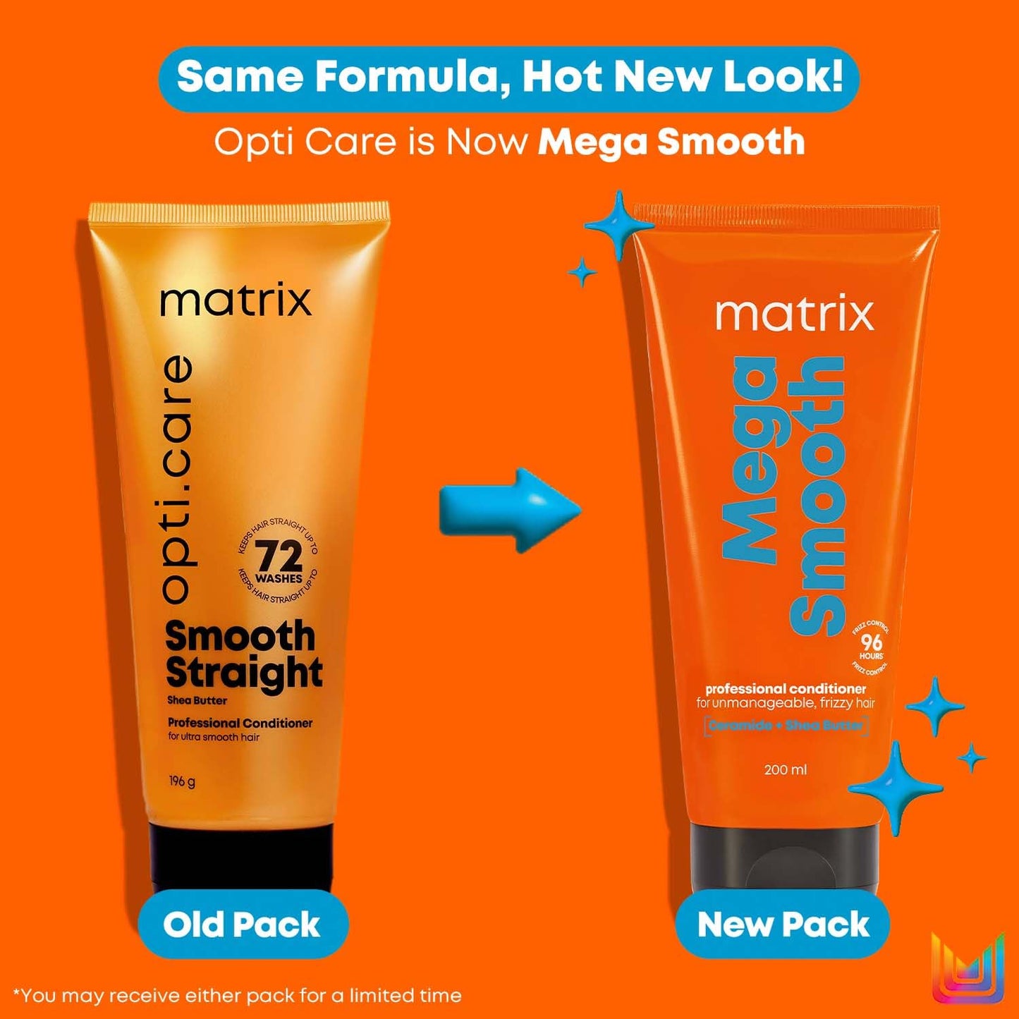 Matrix Mega Smooth Conditioner with Shea Butter and Ceramides for Frizzy Hair |Max Smoothness for 4 Days Paraben Free 100ml