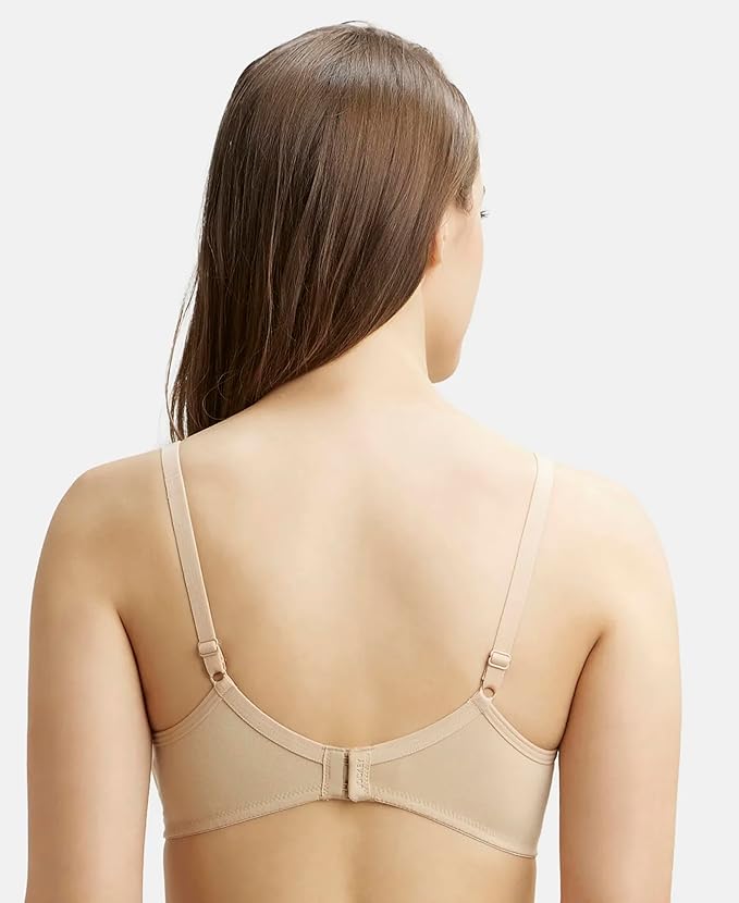 Jockey 1722 Women's Wirefree Non Padded Super Combed Cotton Elastane Stretch Medium Coverage 34B