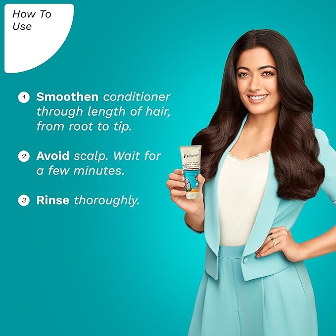 Pilgrim Anti Hairfall Conditioner with Redensyl & Anagain 200ml | Hairfall control conditioner with Black Korean Rice | Paraben & Silicone-Free
