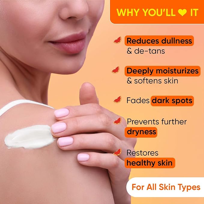 Dot & Key Vitamin C + E Super Bright Body Lotion for Deep Nourishing & Visibly Glowing Skin | Reduces Dark Spots & Tanning 250ml