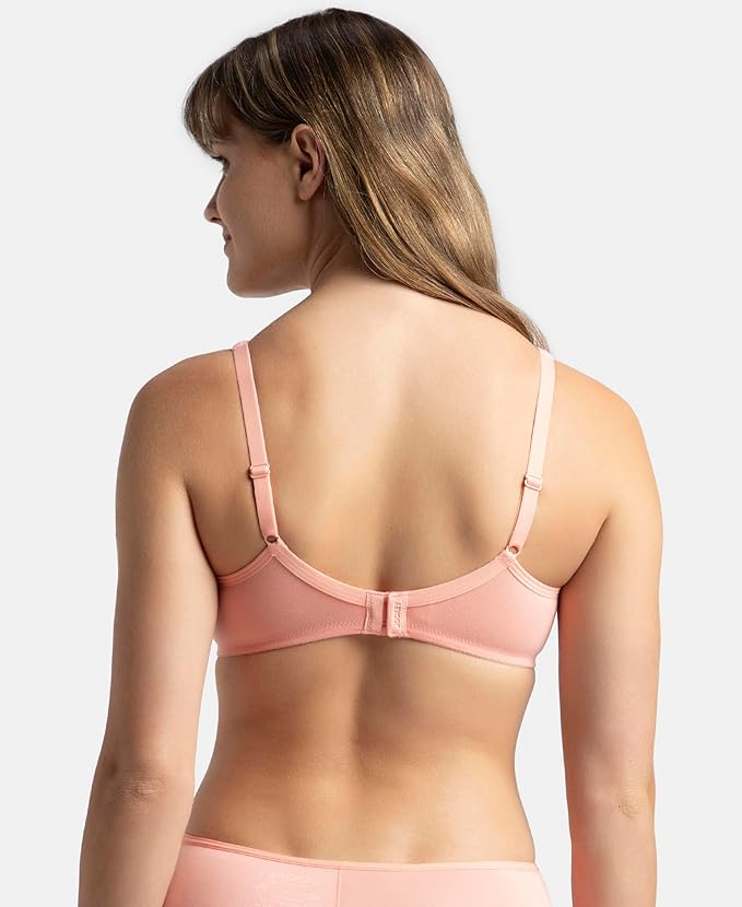 Jockey 1722 Women's Wirefree Non Padded Super Combed Cotton Elastane Stretch Medium Coverage 34B