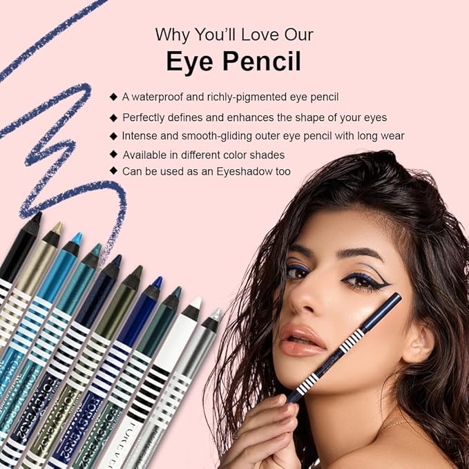 Forever52 Daily Life Waterproof Smoothening Matte Eye Pencil, (1G, Onyx Black-F501)