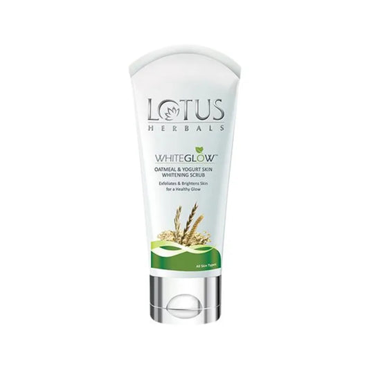Lotus Herbals Whiteglow Oatmeal & Yogurt Skin Whitening Scrub, 100 g