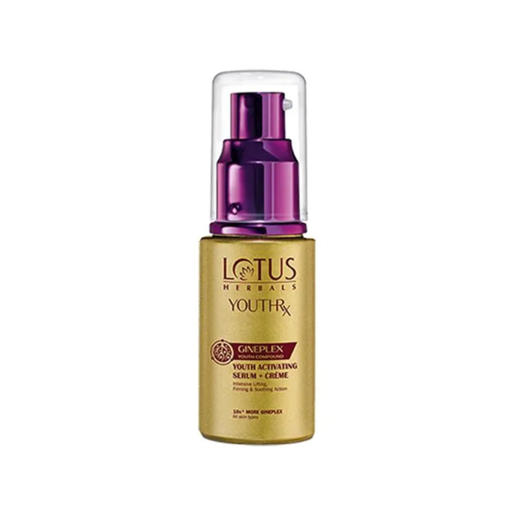Lotus Herbals Youthrx Activating Serum + Creme, 30 ml