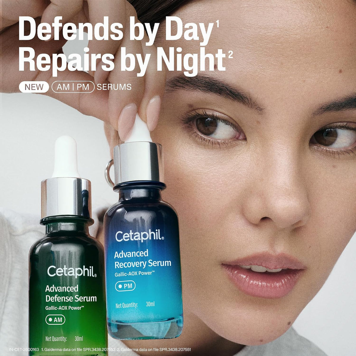 Cetaphil Advanced Recovery Serum 30ml | Night Routine | Skin Barrier Repair Face for Sensitive Skin | Hydrating & Soothing with Gallic Acid 2x More Effective than Vitamin C