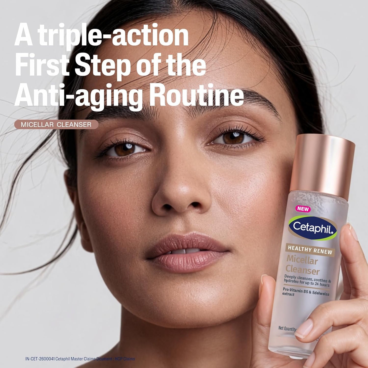 Cetaphil Healthy Renew Anti-Ageing Micellar Cleanser 160ml – Gentle No-Rinse Facial Cleanser for Sensitive Skin, Removes Makeup & Impurities, Hydrating & Soothing Formula