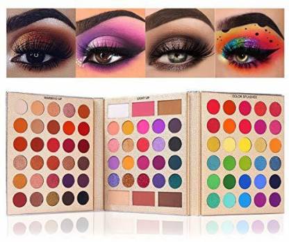 Pretty all set UCANBE Holiday Gift Set Pro 86 Colors Makeup Kit Matte Shimmer Eye Shadow Highlighters Contour Blush Powder All In One Makeup Pallet 86 ml (Multi colour)