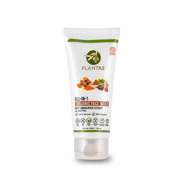 Plantas Organic Face Wash - All in 1 50ml