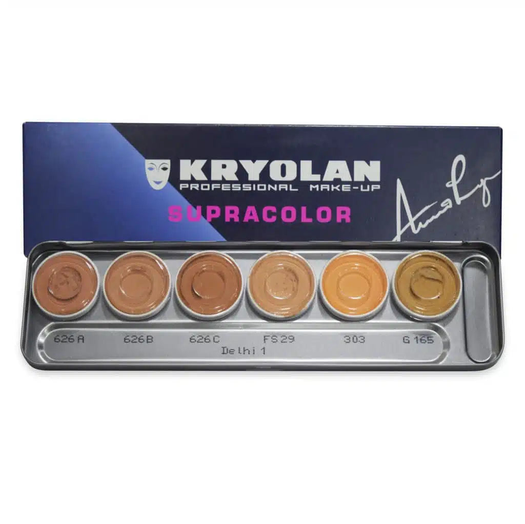 Kryolan Supracolor Make-Up Palette 6 Colors Delhi 1
