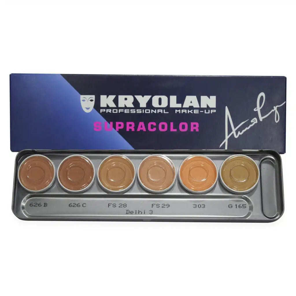 Kryolan Supracolor Make-Up Palette 6 Colors Delhi 3
