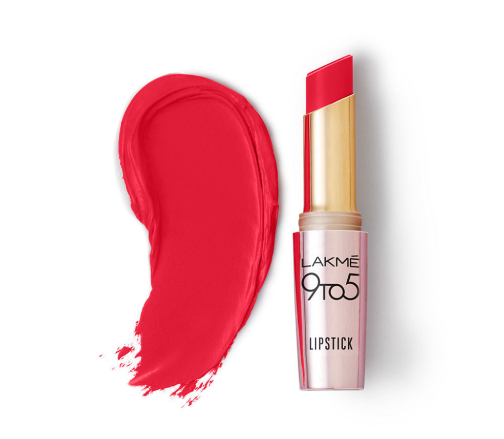 LAKMÉ 9To5 Primer + Matte Lip Color Mr1 Red Letter, 3.6 G