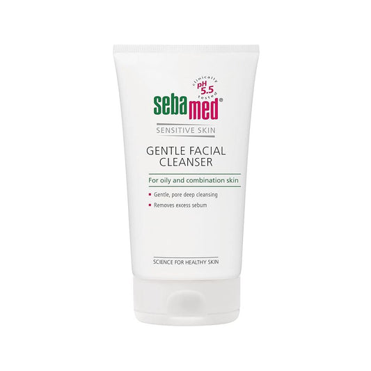 Sebamed gentle facial cleanser for oily & combination skin | pH5.5 | Daily Face Wash for acne prone skin | Provitamin B5 | Gentle foam (150ml)