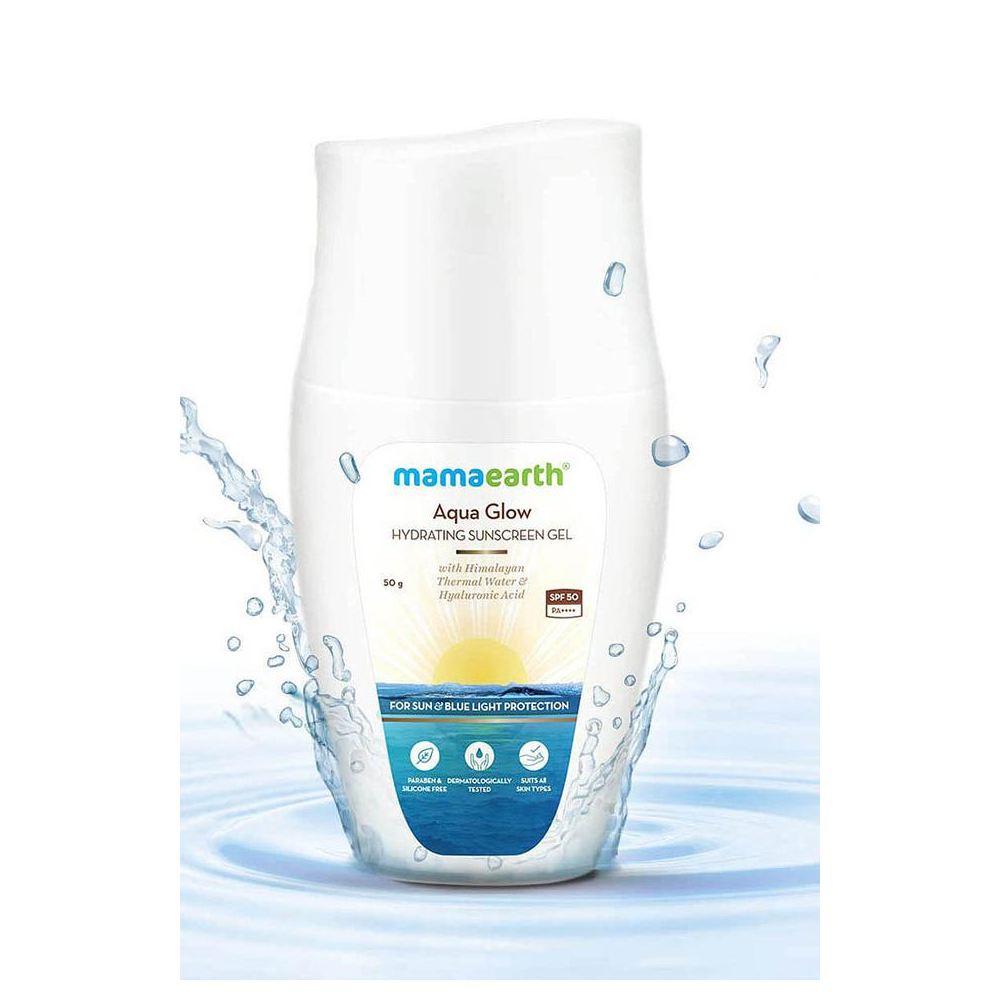 Mamaearth Aqua Glow Hydrating Sunscreen Gel With Himalayan Thermal Water & Hyaluronic Acid (50gm)